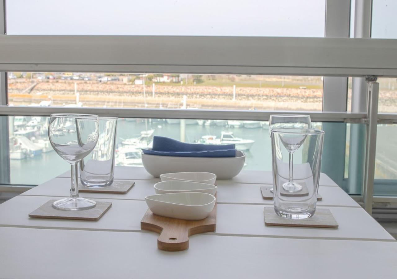 Le Greement - Appt Vue Sur Le Port Apartment Courseulles-sur-Mer Exterior foto